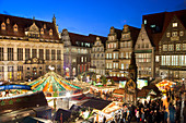 Marktplatz, Weihnachtsmarkt, Bremen, Deutschland, Europa