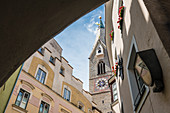 Weißer Turm, Pfarrkirche St. Michael, Brixen, Südtirol, Alto Adige, Italien