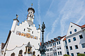 Das Rathaus in der Altstadt, Kempten, Bayern, Deutschland