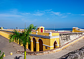 Las Bovedas (Die Gewölbe), alte Stadtmauer, Plaza de las Bovedas, Cartagena, Departamentos Bolivar, Kolumbien, Südamerika