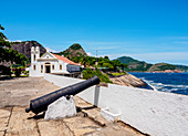 Santa Barbara Chapel, Santa Cruz da Barra Fort, Niteroi, State of Rio de Janeiro, Brazil, South America