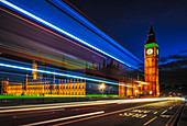 Verkehrs am Big Ben, London, Vereinigtes Königreich