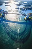 Aerial view of Sydney cityscape, Sydney, New South Wales, Australia