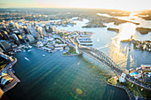 Aerial view of Sydney cityscape, Sydney, New South Wales, Australia