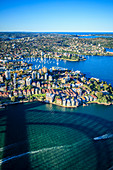 Aerial view of Sydney cityscape, Sydney, New South Wales, Australia