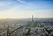 Aerial view of Paris cityscape, Paris, Ile de France, France