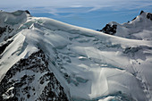 Bergsteiger auf dem Mount Blanc, Chamonix, Frankreich