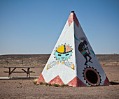 Native American Tipi Replica,Navajo, Arizona, United States