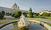 Kunsthistorisches Museum, Tritonenbrunnen, Maria-Theresien-Platz, 1. Bezirk, Innere Stadt, Wien, Österreich