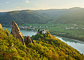 Aussichtspunkt nahe Dürnstein, Wachau, Niederösterreich, Österreich