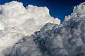 Aerial view of a large cumulus cloud