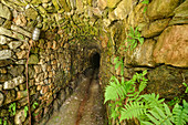 Old mine tunnel, Galeria St. Barbara, Barbarastollen, Centro Minerario, Valle Imperina, Agordo, Bellunesian National Park, Dolomites, Dolomites, UNESCO World Heritage Dolomites, Veneto, Italy