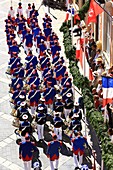 France, Var, Saint Tropez, Place de l'Hotel de Ville, Bravade