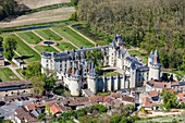 Frankreich, Vienne, Dissay, das Schloss (Luftbild)