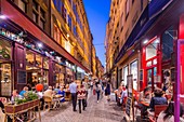 Frankreich, Rhone, Lyon, historische Stätte UNESCO Weltkulturerbe, Cordeliers-Viertel, Merciere-Straße