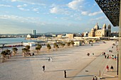France, Bouches du Rhone, Marseille, Euromediterranean area, MuCEM Museum of Civilization in Europe and the Mediterranean R. Ricciotti and R. Carta architects