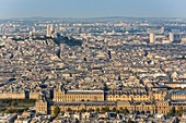 France, Paris, general view with the Louvre