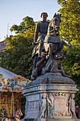 France, Charente, Cognac, François 1er square and statue