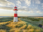 List-Ost lighthouse, Ellenbogen, Sylt, Schleswig-Holstein, Germany