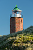 Leuchtturm Quermarkenfeuer Rotes Kliff, Sylt, Schleswig-Holstein, Deutschland