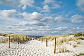 Sand dunes in Slowinski National Park close to Leba, shore of Baltic Sea (Ostsee). Park has been included by UNESCO in the World Network of Biosphere Reserves.