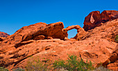 Red rock formation Arch Rock in Valley of Fire, USA