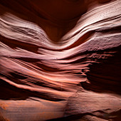Rote Felsformationen im Slot Canyon des Upper Antelope Canyon bei Page, Arizona, USA