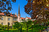 Villenviertel aus der Vorkriegszeit, Lesna-Straße, Kirche der Muttergottes, Danzig Oliwa, Polen, Europa