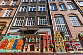Miniature houses souvenirs, sold on Mariacka street. Gdansk, Main City, Pomorze region, Pomorskie voivodeship, Poland, Europe