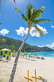 View of Cane Garden Bay Beach, Tortola, British Virgin Islands, West Indies, Caribbean, Central America