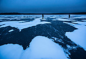 Winter landscape, Akaslompolo, Lapland, Finland, Europe