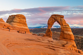 Delicate Bogen, Arches National Park, Moab, Utah, Vereinigte Staaten von Amerika, Nordamerika