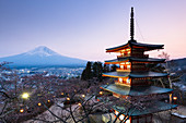 Chureito Pagoda, Mount Fuji, Japan, Asia