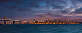 City skyline from Treasure Island, San Francisco, California, United States of America, North America