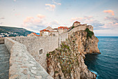 View of the old town from the city walls, UNESCO World Heritage Site, Dubrovnik, Croatia, Europe