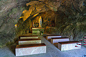 Caglieron-Höhlen, Kirche in einer Höhle, Venetien, Italien, Europa