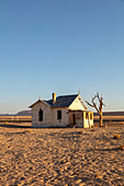 Verlassener und stillgelegter Bahnhof mit Sitz in Lüderitz in der Diamantenregion, Namibia, Afrika