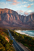 Shot of Kogel Bay at sunset, Cape Town, South Africa, Africa