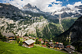Gimmelwald, Lauterbrunnen Valley, Lauterbrunnen, Canton Bern, Bernese Oberland, Switzerland