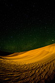 Sand dunes at night, Erg Awbari, Sahara desert, Fezzan, Libya, North Africa, Africa