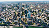 Aerial View of Financial District, La Defense, Paris, France, Europe