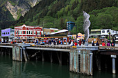 Kreuzfahrtschiff Dock, Juneau, Alaska, Vereinigte Staaten von Amerika, Nordamerika