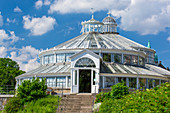 The Greenhouse from 1874, at Copenhagen Botanical Garden (Botanisk Have - Palmehuset). The garden is part of the Natural History Museum of Denmark, Copenhagen, Zealand, Denmark