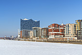 Elbphilharmonie im Winter, HafenCity, Freie Hansestadt Hamburg, Norddeutschland, Deutschland, Europa