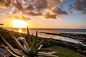 Sunset on the coast at De Kelters, Gansbaai, Garden Route, South Africa, Africa