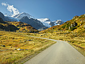 Strasse zum Steingletscher, Gwächtenhorn, Vordertierberg, Steinlimigletscher, Bern, Schweiz