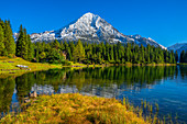 Arnisee with Bristen, Canton of Uri, Switzerland