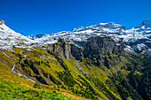 Klausenpasstrasse with Chammliberg, Canton of Uri, Switzerland