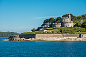 St. Mawes Castle, an artillery fort constructed by King Henry VIII near Falmouth, Cornwall, England, United Kingdom, Europe