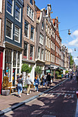 Das Viertel Nine Streets (De Negen Straatjes), ein Viertel mit schrulligen Geschäften und Restaurants, Amsterdam, Nordholland, Niederlande, Europa